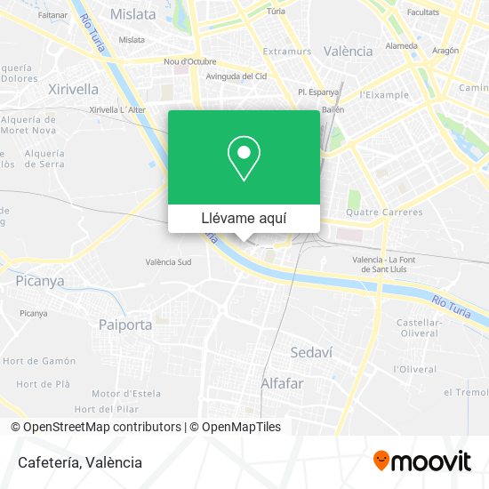 Mapa Cafetería