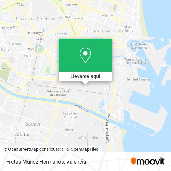 Mapa Frutas Munoz Hermanos