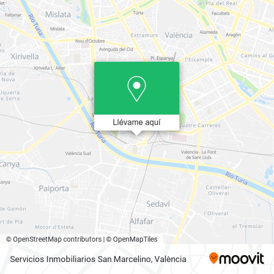 Mapa Servicios Inmobiliarios San Marcelino