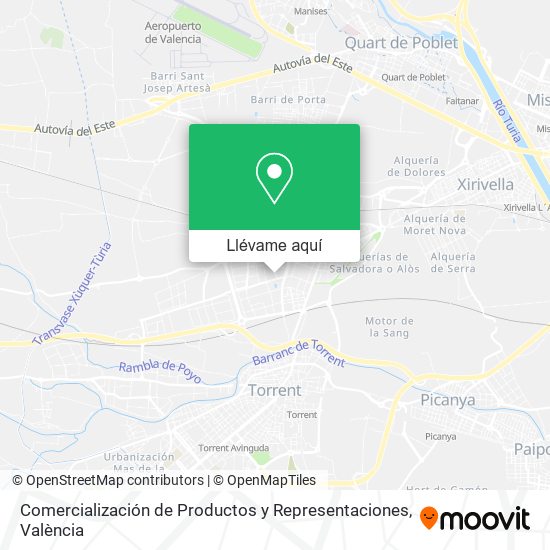 Mapa Comercialización de Productos y Representaciones