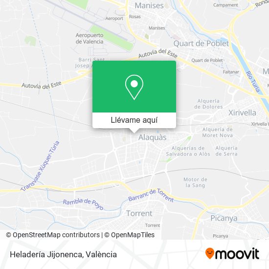 Mapa Heladería Jijonenca