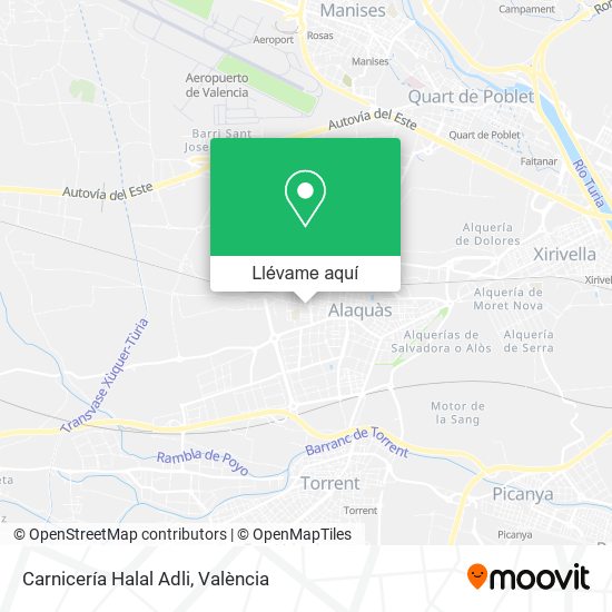 Mapa Carnicería Halal Adli