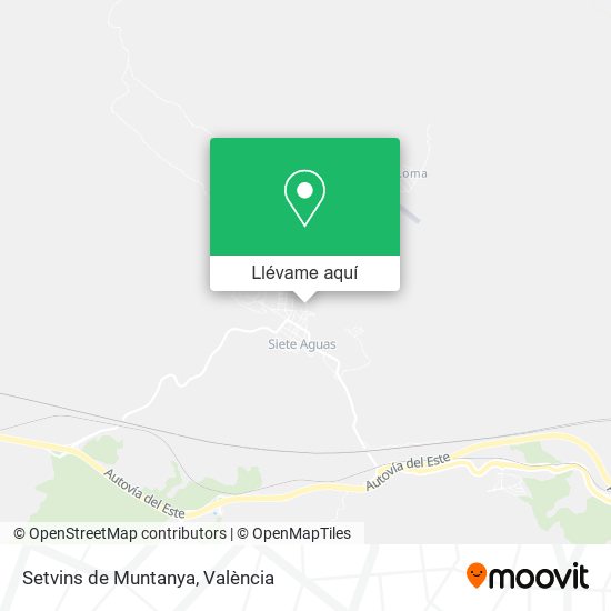 Mapa Setvins de Muntanya