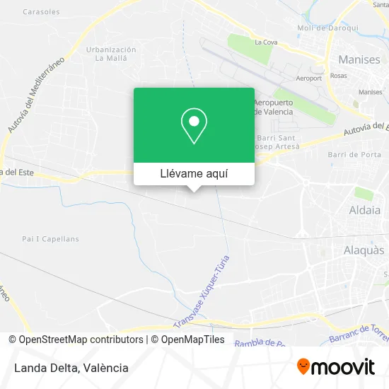 Mapa Landa Delta