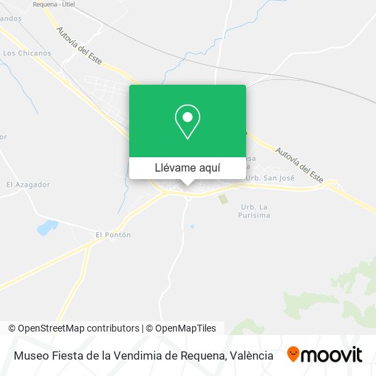 Mapa Museo Fiesta de la Vendimia de Requena
