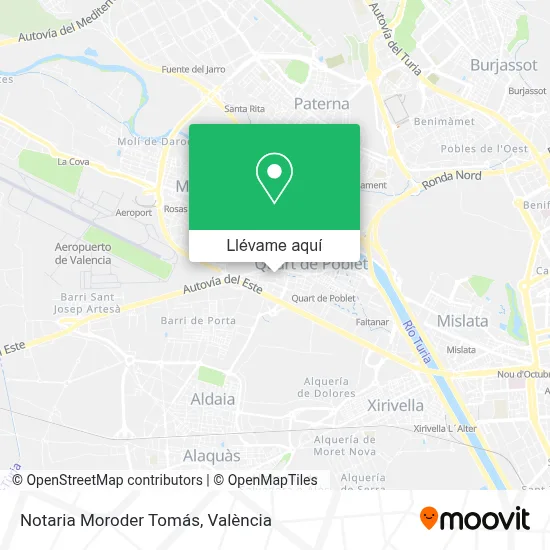 Mapa Notaria Moroder Tomás