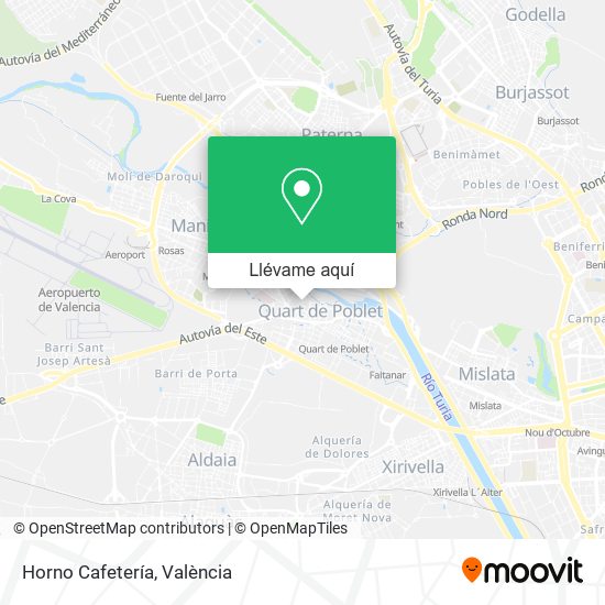 Mapa Horno Cafetería