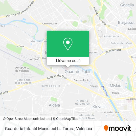 Mapa Guardería Infantil Municipal La Tarara