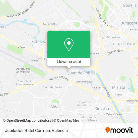 Mapa Jubilados B del Carmen