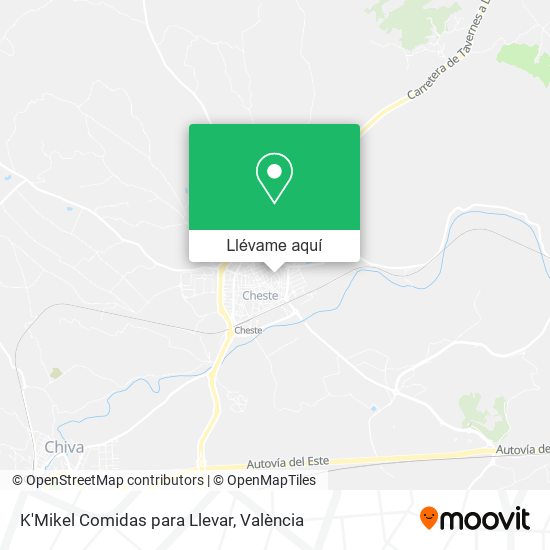 Mapa K'Mikel Comidas para Llevar