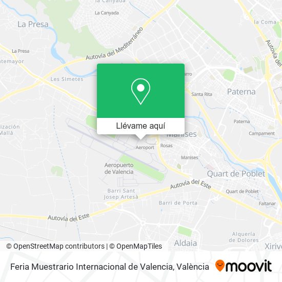 Mapa Feria Muestrario Internacional de Valencia
