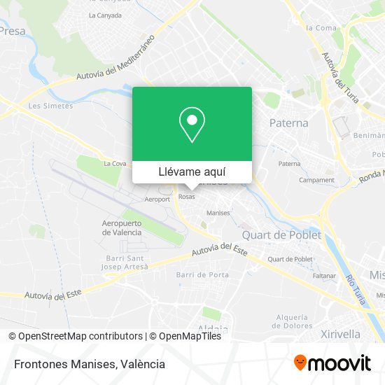Mapa Frontones Manises