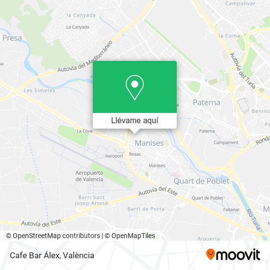 Mapa Cafe Bar Álex