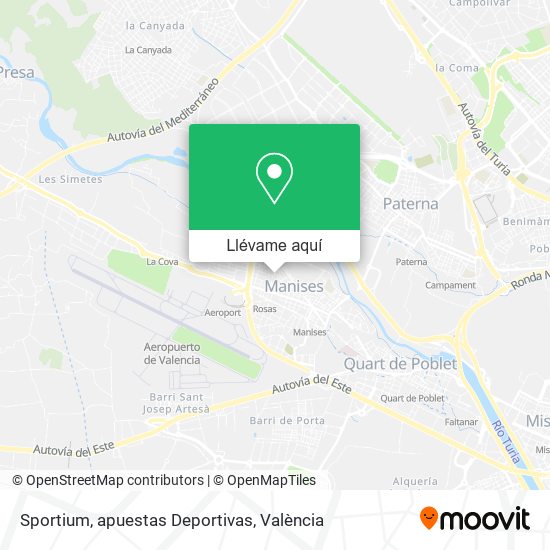 Mapa Sportium, apuestas Deportivas