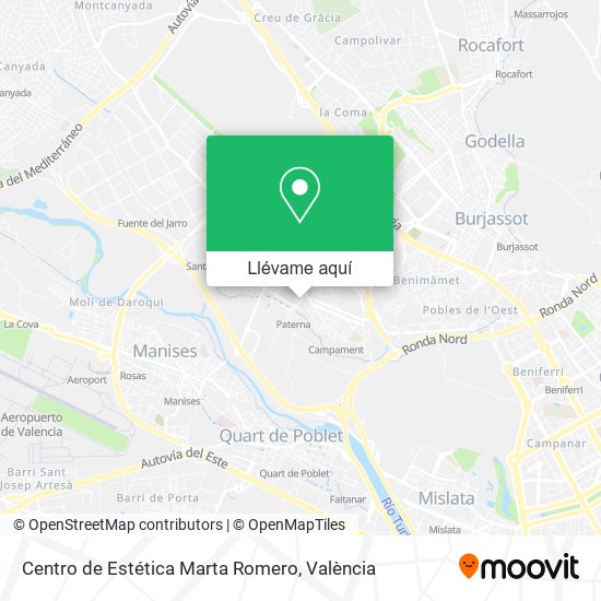 Mapa Centro de Estética Marta Romero