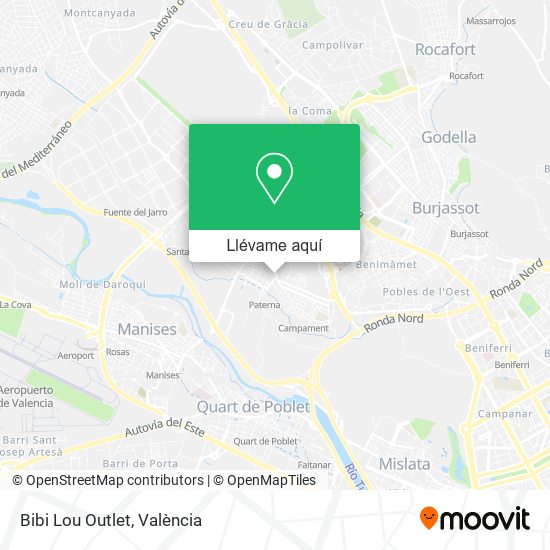 Mapa Bibi Lou Outlet