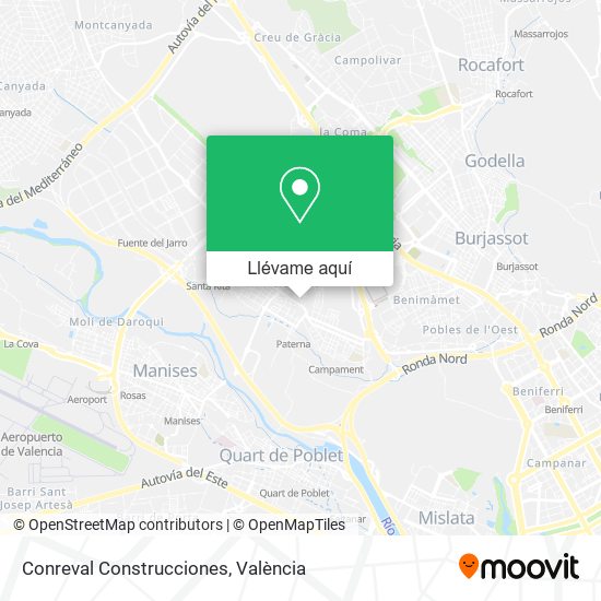 Mapa Conreval Construcciones