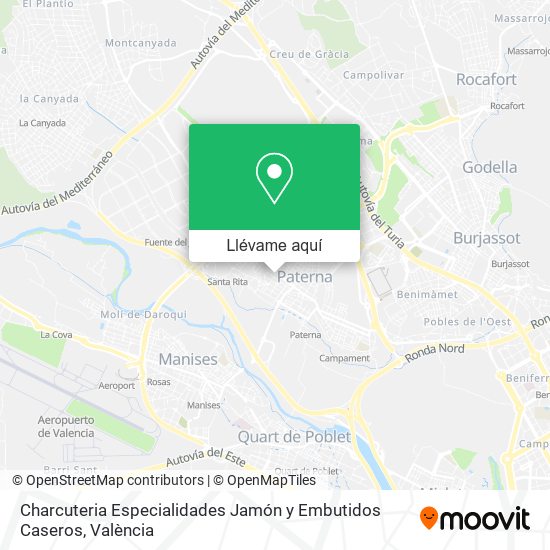 Mapa Charcuteria Especialidades Jamón y Embutidos Caseros