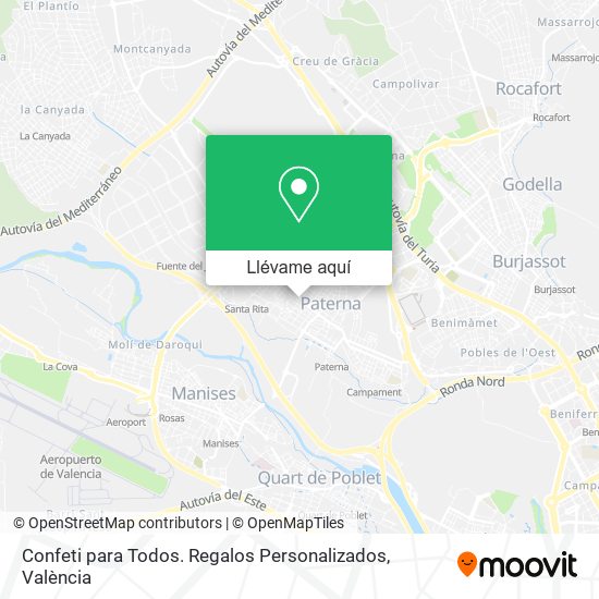 Mapa Confeti para Todos. Regalos Personalizados