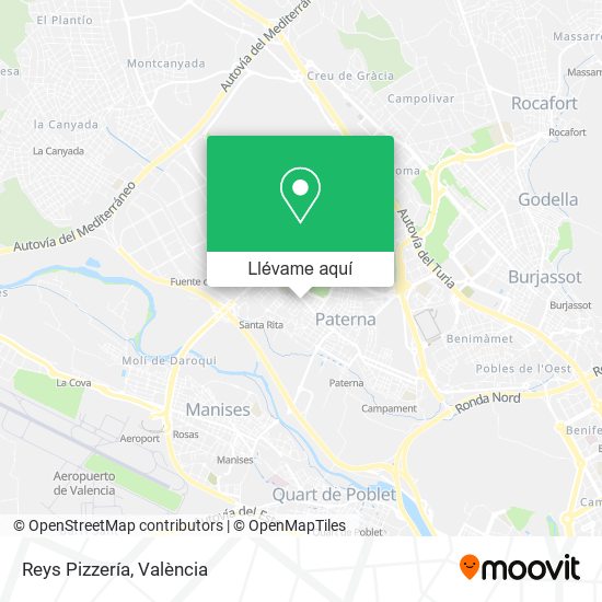 Mapa Reys Pizzería