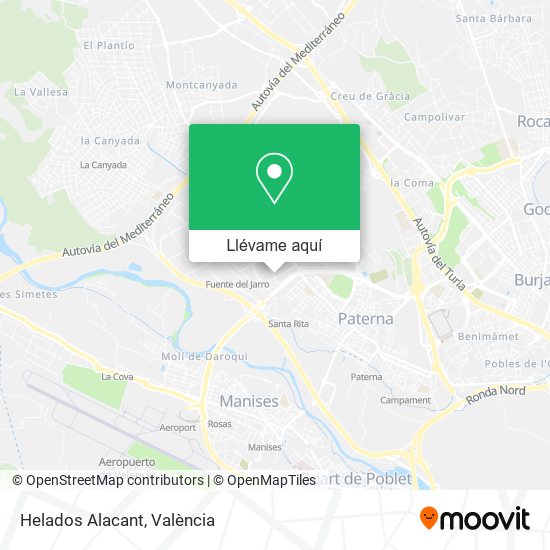 Mapa Helados Alacant