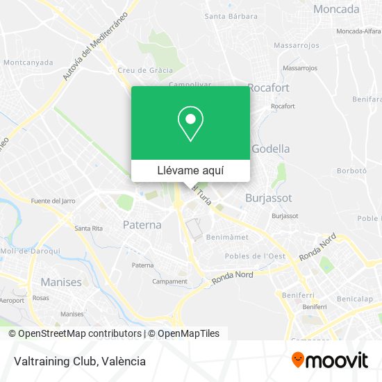 Mapa Valtraining Club