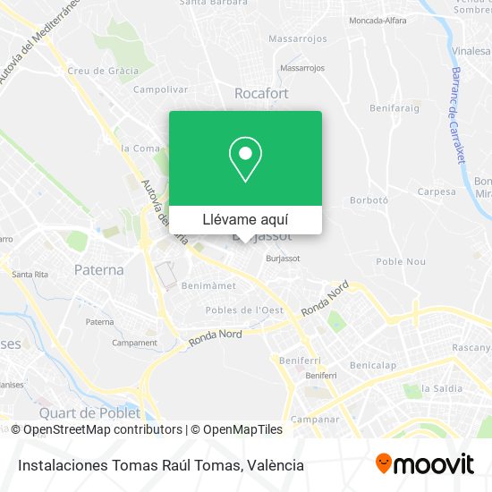 Mapa Instalaciones Tomas Raúl Tomas