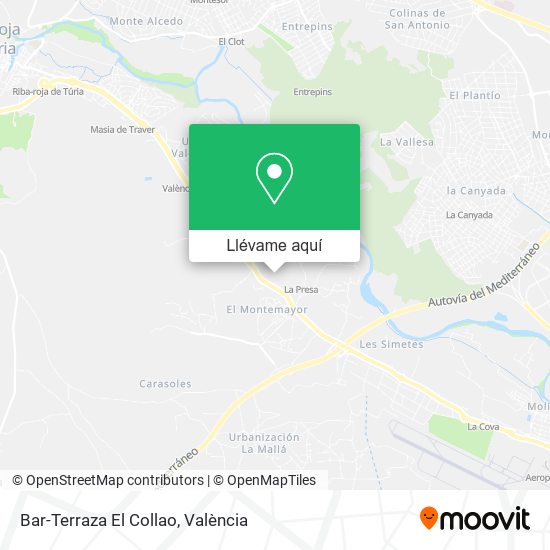 Mapa Bar-Terraza El Collao