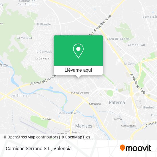 Mapa Cárnicas Serrano S.L.
