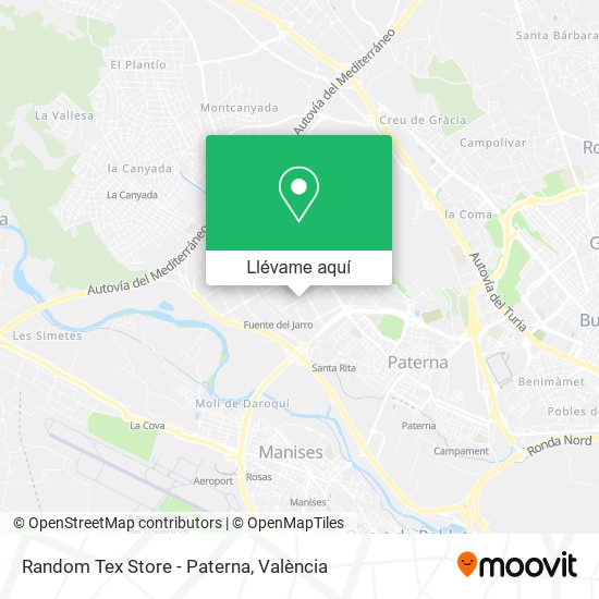 Mapa Random Tex Store - Paterna