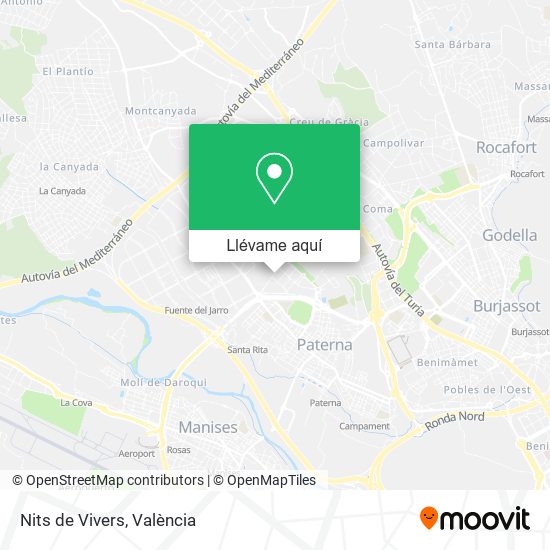 Mapa Nits de Vivers