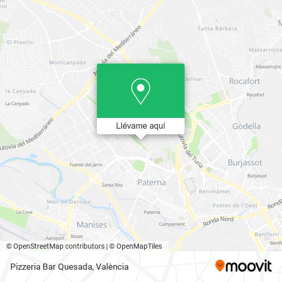 Mapa Pizzeria Bar Quesada