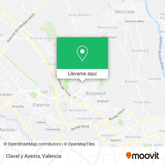 Mapa Clavel y Ayesta