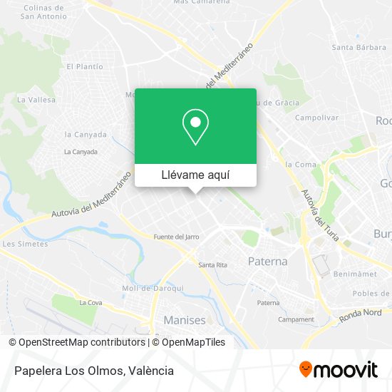 Mapa Papelera Los Olmos