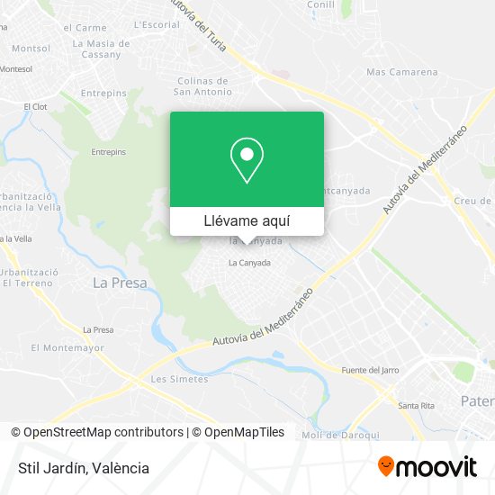 Mapa Stil Jardín