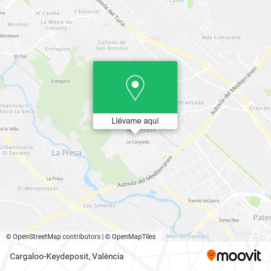 Mapa Cargaloo-Keydeposit