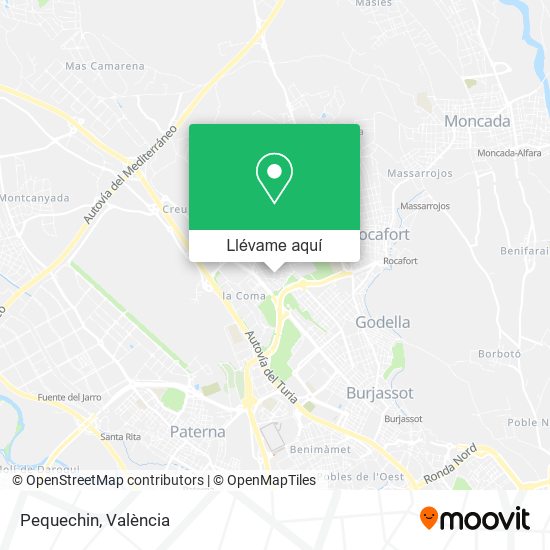 Mapa Pequechin