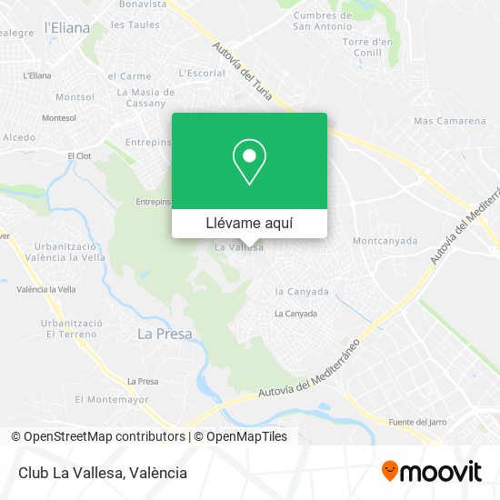 Mapa Club La Vallesa