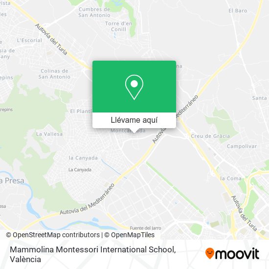 Mapa Mammolina Montessori International School