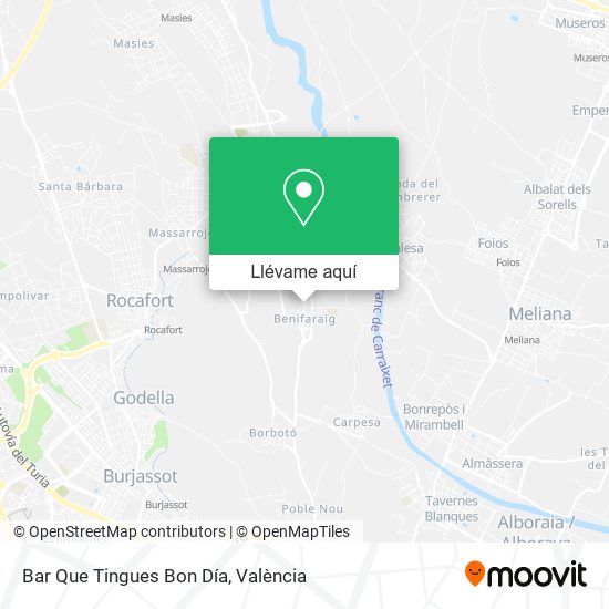 Mapa Bar Que Tingues Bon Día