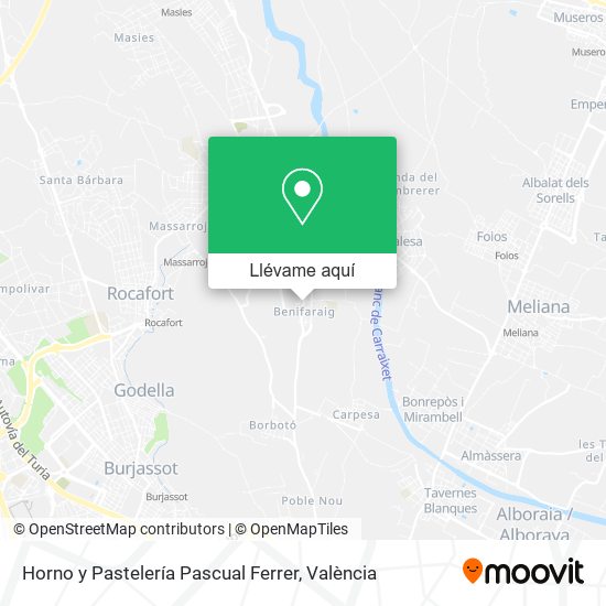 Mapa Horno y Pastelería Pascual Ferrer