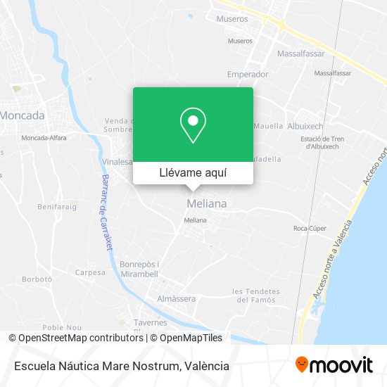 Mapa Escuela Náutica Mare Nostrum