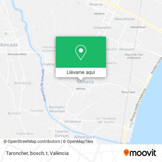 Mapa Taroncher, bosch, t
