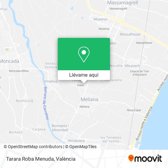 Mapa Tarara Roba Menuda