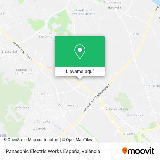 Mapa Panasonic Electric Works España
