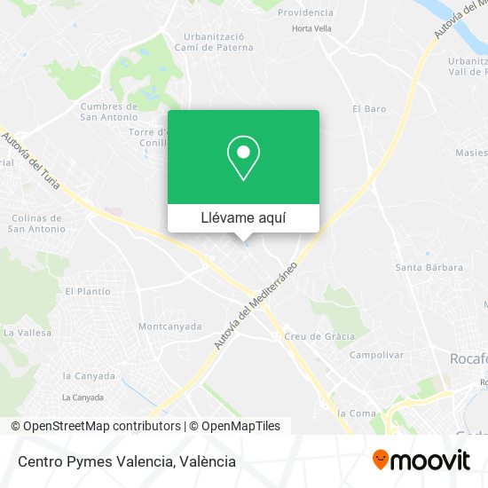 Mapa Centro Pymes Valencia