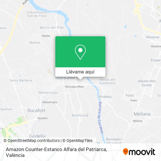 Mapa Amazon Counter-Estanco Alfara del Patriarca