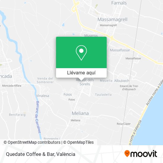 Mapa Quedate Coffee & Bar