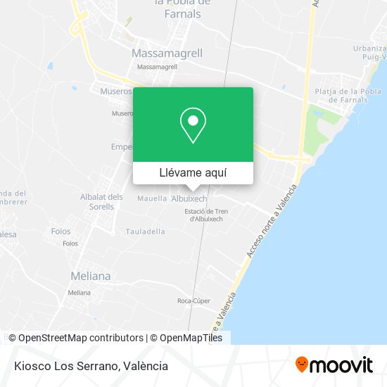 Mapa Kiosco Los Serrano