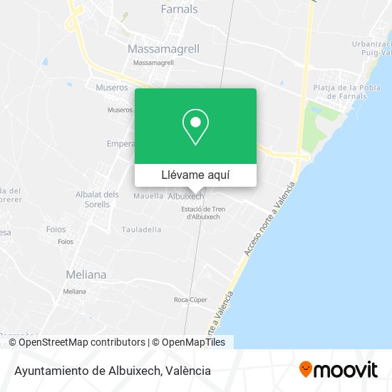 Mapa Ayuntamiento de Albuixech